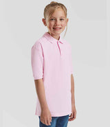 Fruit of the Loom Kids Poly/Cotton Piqué Polo Shirt | Light Pink thumbnail 3