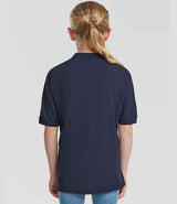 Fruit of the Loom Kids Poly/Cotton Piqué Polo Shirt | Navy thumbnail 2