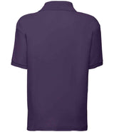 Fruit of the Loom Kids Poly/Cotton Piqué Polo Shirt | Purple thumbnail 5