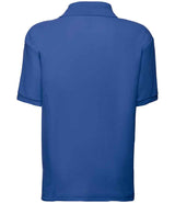 Fruit of the Loom Kids Poly/Cotton Piqué Polo Shirt | Royal Blue thumbnail 5