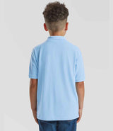 Fruit of the Loom Kids Poly/Cotton Piqué Polo Shirt | Sky Blue thumbnail 2