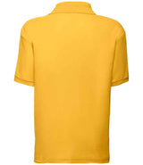 Fruit of the Loom Kids Poly/Cotton Piqué Polo Shirt | Sunflower thumbnail 4