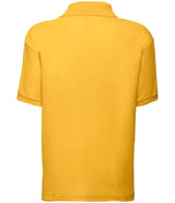 Fruit of the Loom Kids Poly/Cotton Piqué Polo Shirt | Sunflower thumbnail 3