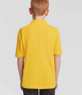 Fruit of the Loom Kids Poly/Cotton Piqué Polo Shirt | Sunflower thumbnail 2