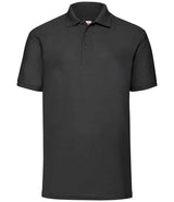 Fruit of the Loom Poly/Cotton Piqué Polo Shirt | Black thumbnail 4