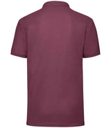 Fruit of the Loom Poly/Cotton Piqué Polo Shirt | Burgundy thumbnail 5