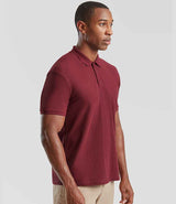 Fruit of the Loom Poly/Cotton Piqué Polo Shirt | Burgundy thumbnail 3