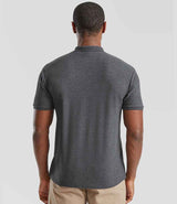 Fruit of the Loom Poly/Cotton Piqué Polo Shirt | Dark Heather thumbnail 2