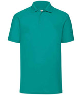 Fruit of the Loom Poly/Cotton Piqué Polo Shirt | Emerald thumbnail 4