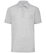 Fruit of the Loom Poly/Cotton Piqué Polo Shirt | Heather Grey thumbnail 3