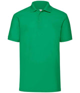 Fruit of the Loom Poly/Cotton Piqué Polo Shirt | Kelly Green thumbnail 3