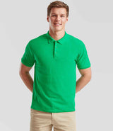 Fruit of the Loom Poly/Cotton Piqué Polo Shirt | Kelly Green thumbnail 1
