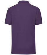 Fruit of the Loom Poly/Cotton Piqué Polo Shirt | Purple thumbnail 4