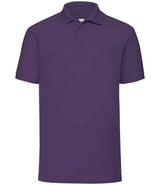 Fruit of the Loom Poly/Cotton Piqué Polo Shirt | Purple thumbnail 3