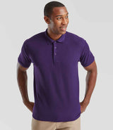 Fruit of the Loom Poly/Cotton Piqué Polo Shirt | Purple thumbnail 1
