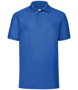Fruit of the Loom Poly/Cotton Piqué Polo Shirt | Royal Blue thumbnail 4