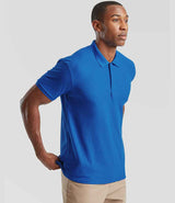 Fruit of the Loom Poly/Cotton Piqué Polo Shirt | Royal Blue thumbnail 3