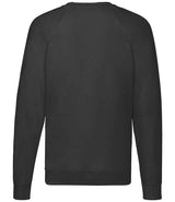 Fruit of the Loom Lightweight Raglan Sweatshirt | Black thumbnail 5