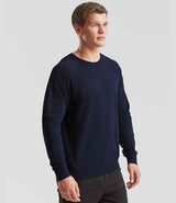 Fruit of the Loom Lightweight Raglan Sweatshirt | Deep Navy thumbnail 3