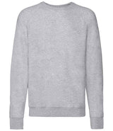 Fruit of the Loom Lightweight Raglan Sweatshirt | Heather Grey thumbnail 4