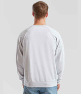 Fruit of the Loom Lightweight Raglan Sweatshirt | Heather Grey thumbnail 2