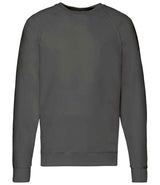 Fruit of the Loom Lightweight Raglan Sweatshirt | Light Graphite thumbnail 1