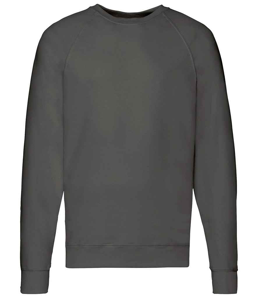 Fruit of the Loom Lightweight Raglan Sweatshirt | Light Graphite