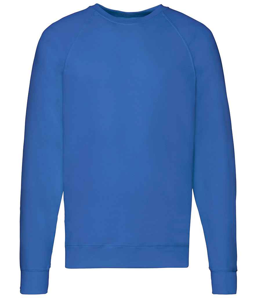 Fruit of the Loom Lightweight Raglan Sweatshirt | Royal Blue