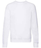 Fruit of the Loom Lightweight Raglan Sweatshirt | White thumbnail 1
