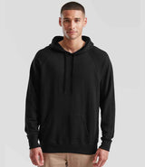 Fruit of the Loom Lightweight Hooded Sweatshirt | Black thumbnail 1
