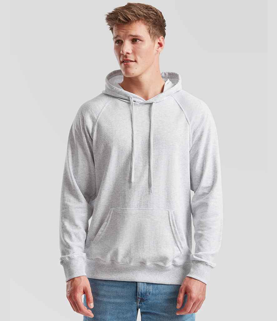 Fruit of the Loom Lightweight Hooded Sweatshirt | Heather Grey