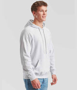 Fruit of the Loom Lightweight Hooded Sweatshirt | Heather Grey thumbnail 3