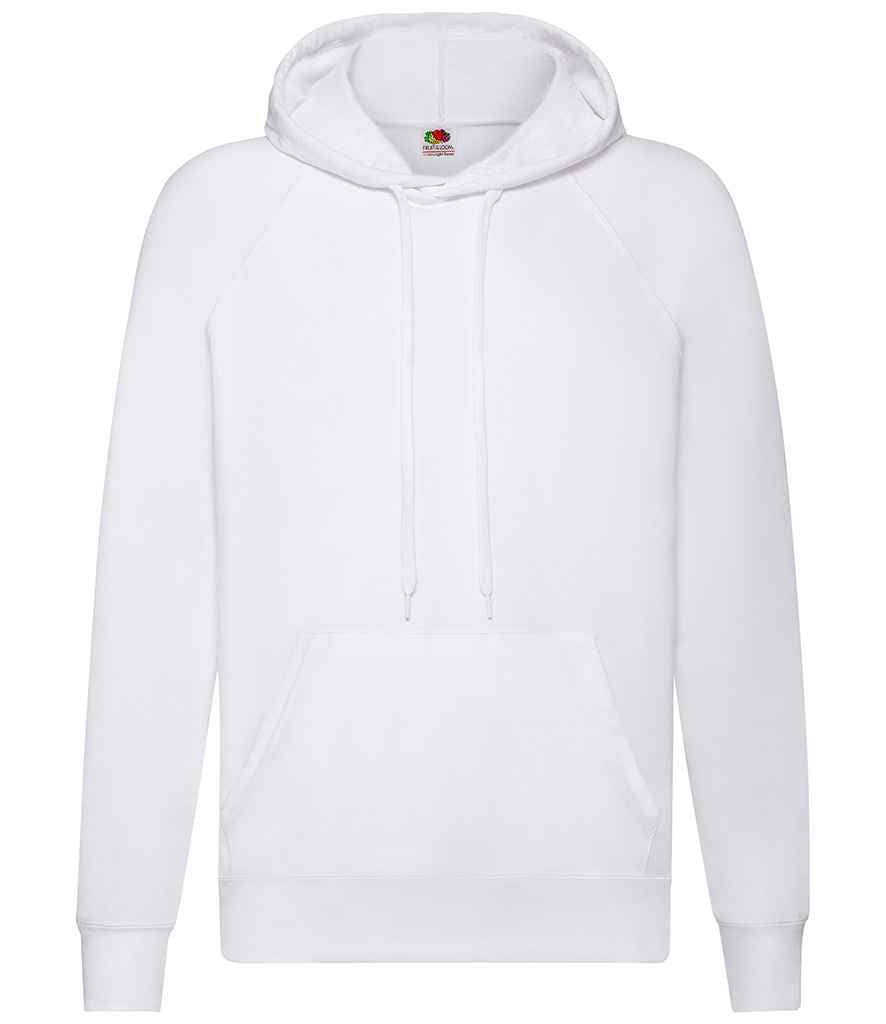 Fruit of the Loom Lightweight Hooded Sweatshirt | White