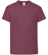 Fruit of the Loom Kids Original T-Shirt | Burgundy thumbnail 4
