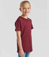 Fruit of the Loom Kids Original T-Shirt | Burgundy thumbnail 3