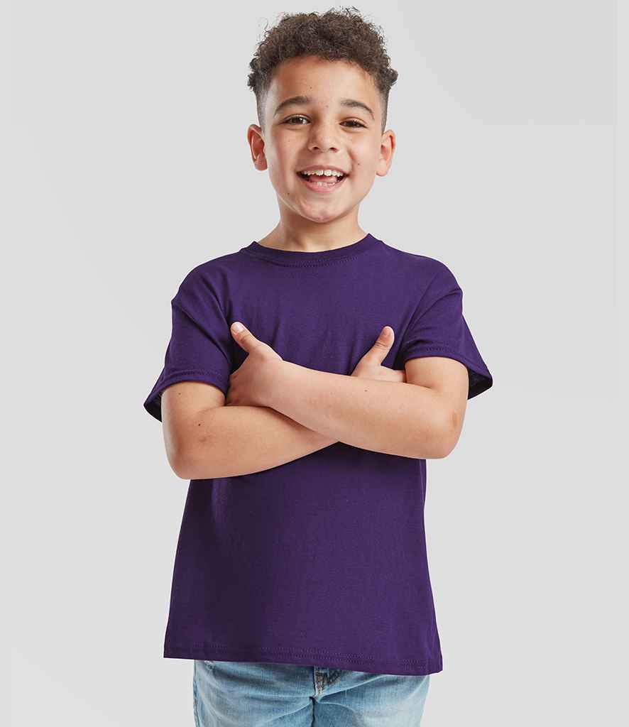 Fruit of the Loom Kids Original T-Shirt | Purple