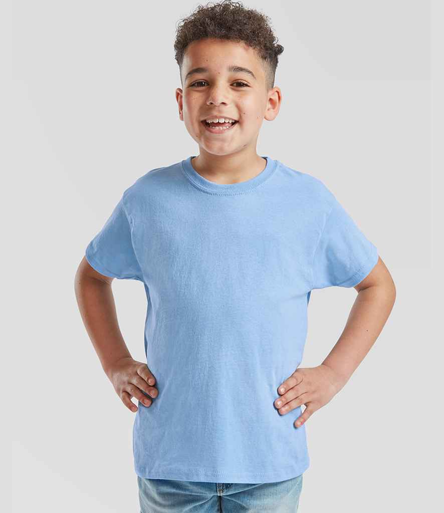 Fruit of the Loom Kids Original T-Shirt | Sky Blue