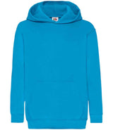 Fruit of the Loom Kids Classic Hooded Sweatshirt | Azure thumbnail 4