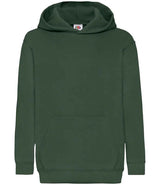 Fruit of the Loom Kids Classic Hooded Sweatshirt | Bottle Green thumbnail 4