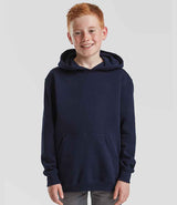 Fruit of the Loom Kids Classic Hooded Sweatshirt | Deep Navy thumbnail 1
