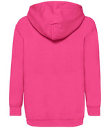 Fruit of the Loom Kids Classic Hooded Sweatshirt | Fuchsia thumbnail 5