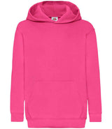Fruit of the Loom Kids Classic Hooded Sweatshirt | Fuchsia thumbnail 4