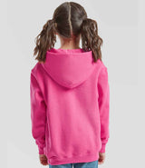 Fruit of the Loom Kids Classic Hooded Sweatshirt | Fuchsia thumbnail 2