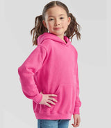 Fruit of the Loom Kids Classic Hooded Sweatshirt | Fuchsia thumbnail 3