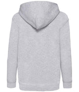 Fruit of the Loom Kids Classic Hooded Sweatshirt | Heather Grey thumbnail 5