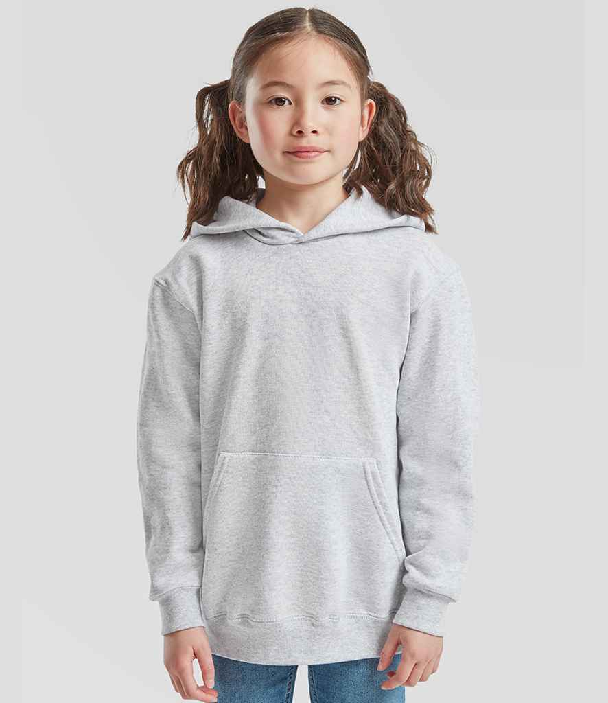 Fruit of the Loom Kids Classic Hooded Sweatshirt | Heather Grey