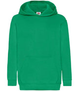 Fruit of the Loom Kids Classic Hooded Sweatshirt | Kelly Green thumbnail 4