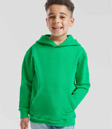 Fruit of the Loom Kids Classic Hooded Sweatshirt | Kelly Green thumbnail 1