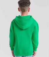 Fruit of the Loom Kids Classic Hooded Sweatshirt | Kelly Green thumbnail 2
