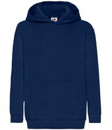 Fruit of the Loom Kids Classic Hooded Sweatshirt | Navy thumbnail 4
